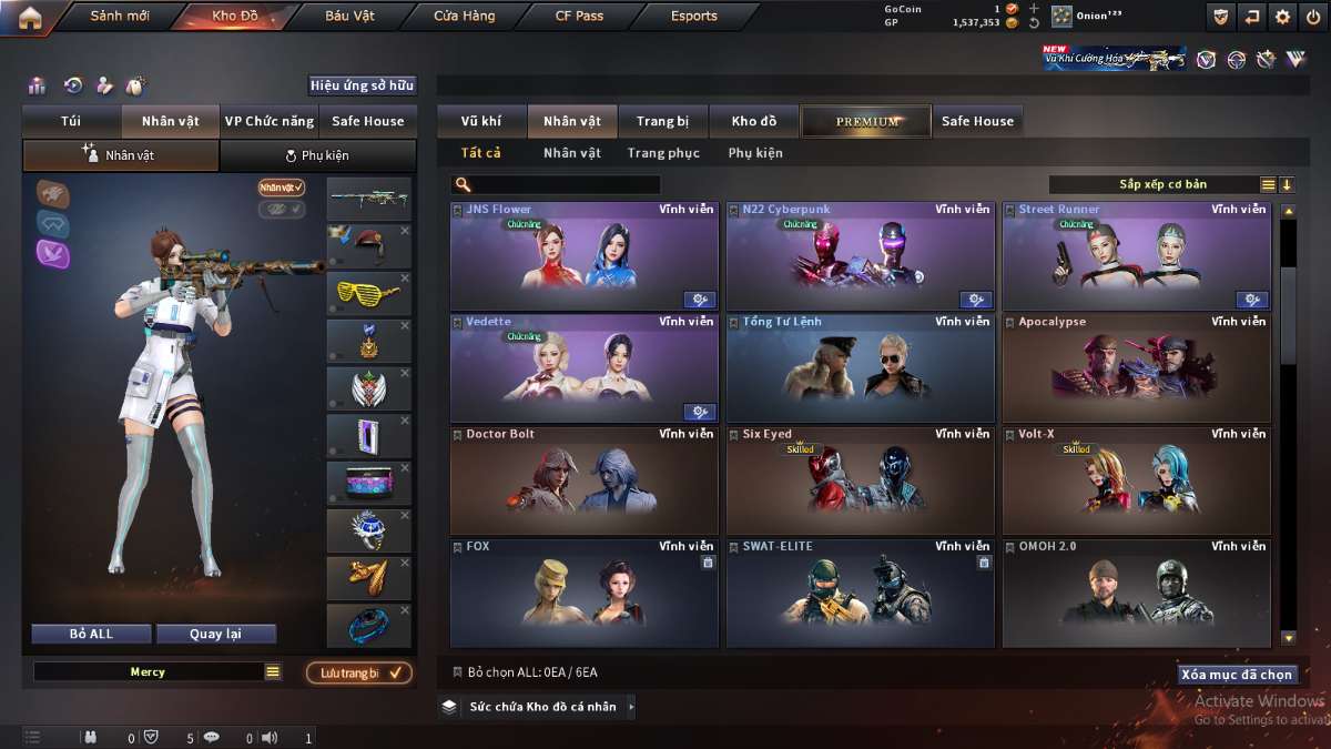 shop acc cf uy tin gia re